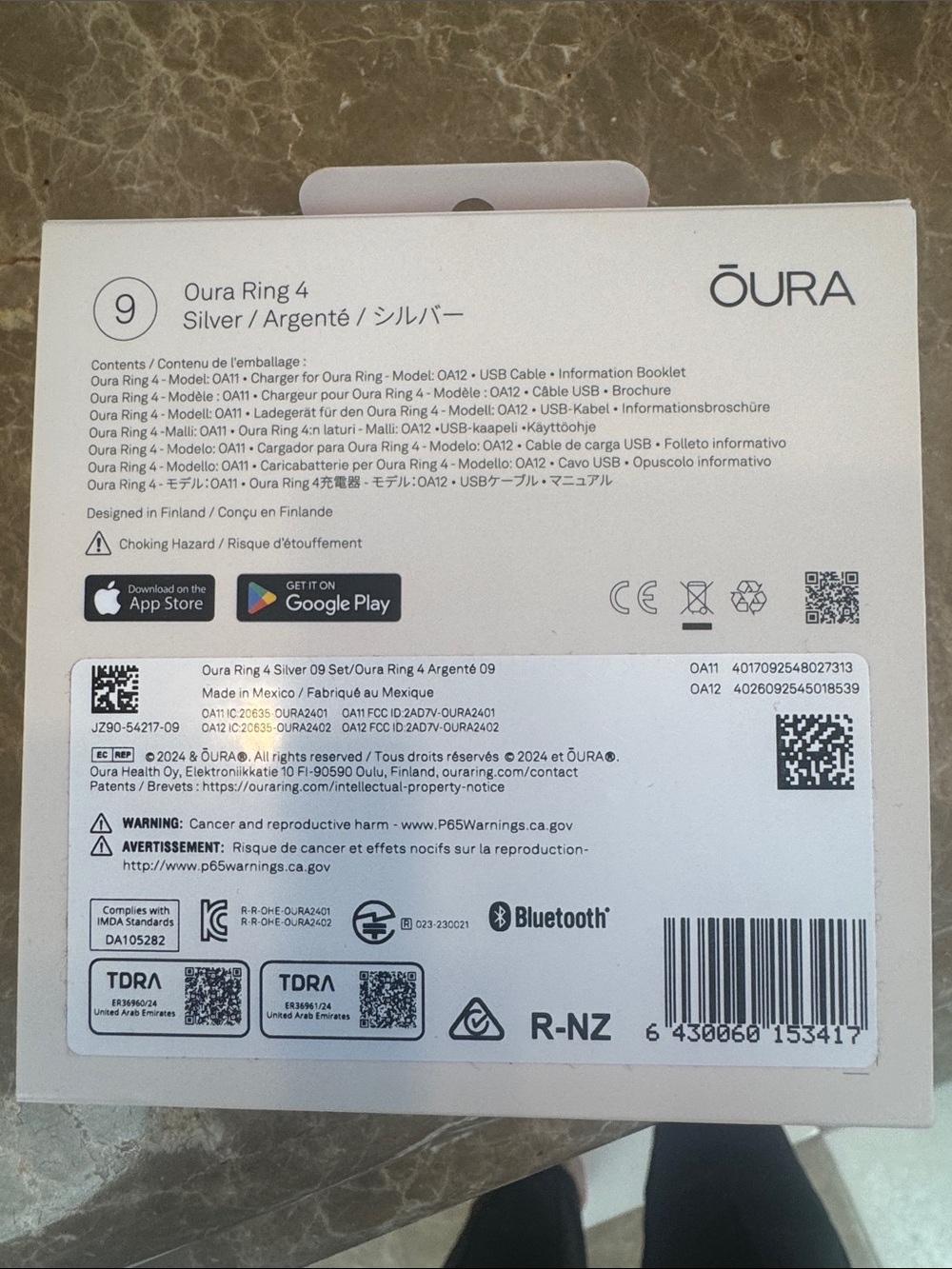 Oura Silver Smart Ring — Oura Ring 4 - Picture 4 of 4